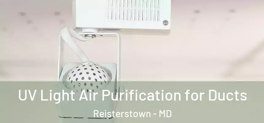  UV Light Air Purification for Ducts Reisterstown - MD